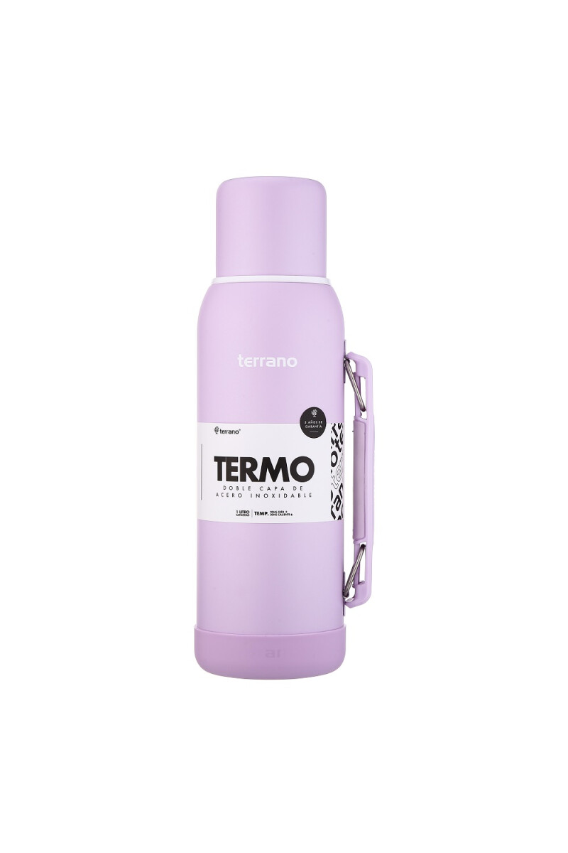 TERMO TERRANO NEW 1LT CON MANIJA PREMIUN LILA