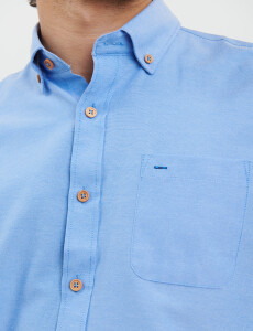 012487 CAMISA HARRINGTON LABEL Azul