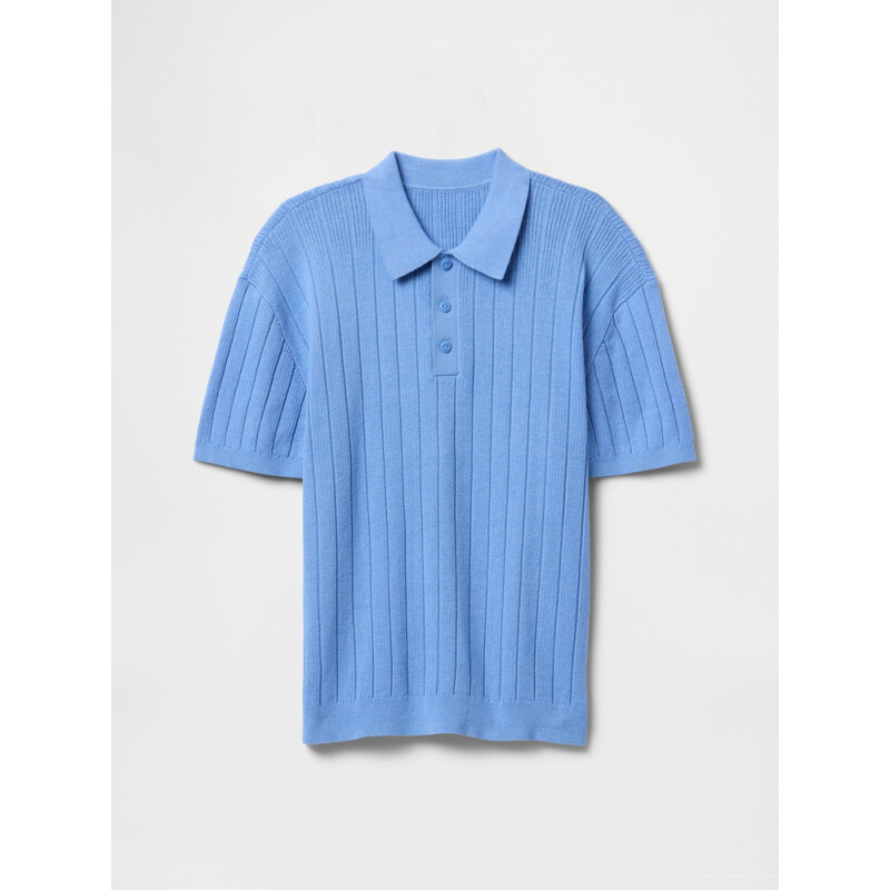 SS POLO SW SHIRTING BLUE
