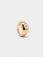 Anillo Con Perla dorado