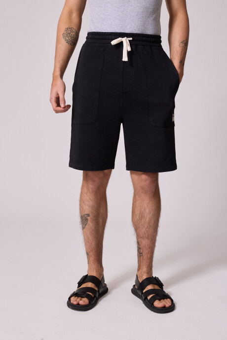 BERMUDA FELPA AMIR DIXIE Negro