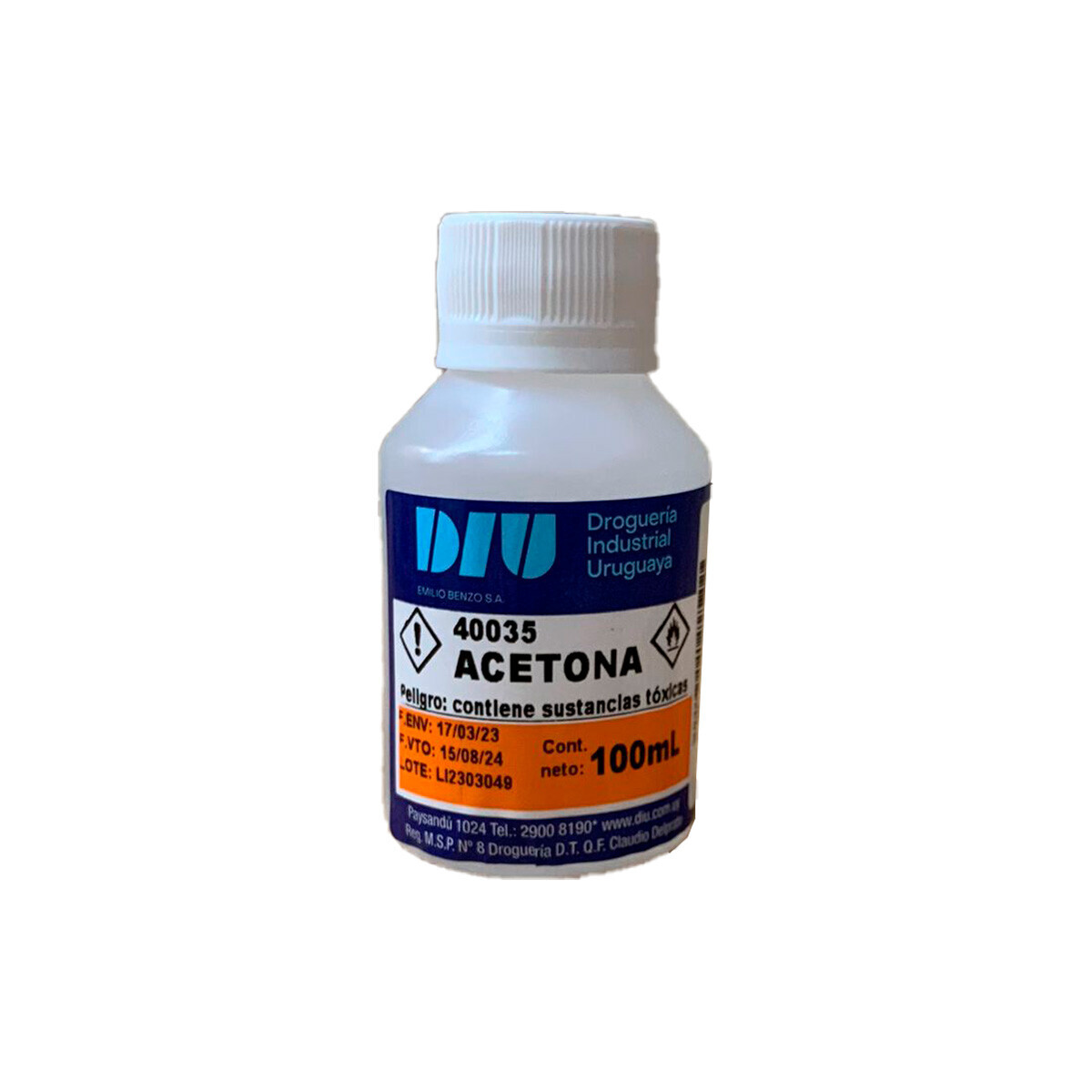 Acetona DIU 100 ml 