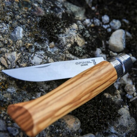Navaja N°08 Inoxidable Mango olivo Opinel Navaja N°08 Inoxidable Mango olivo Opinel
