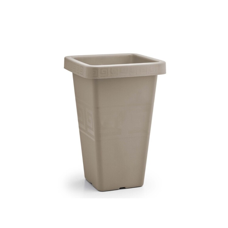 MACETA PIRAMIDAL 29,5 LITROS BEIGE