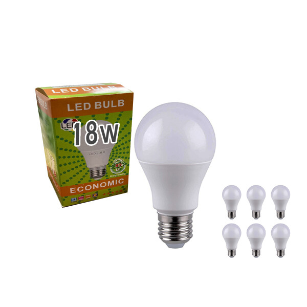 Bombita De Luz Led 18w Pack De 6 Bombita De Luz Led 18w Pack De 6