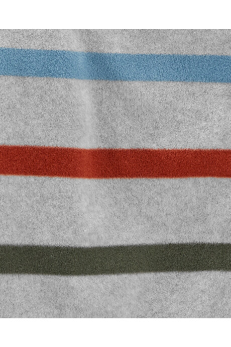 Campera de micropolar diseño franjas de color Sin color