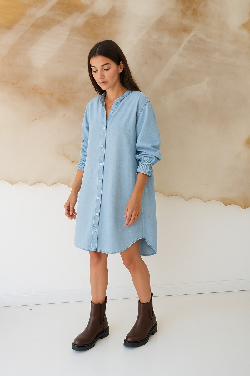 Vaquero Dress 26 - Celeste 