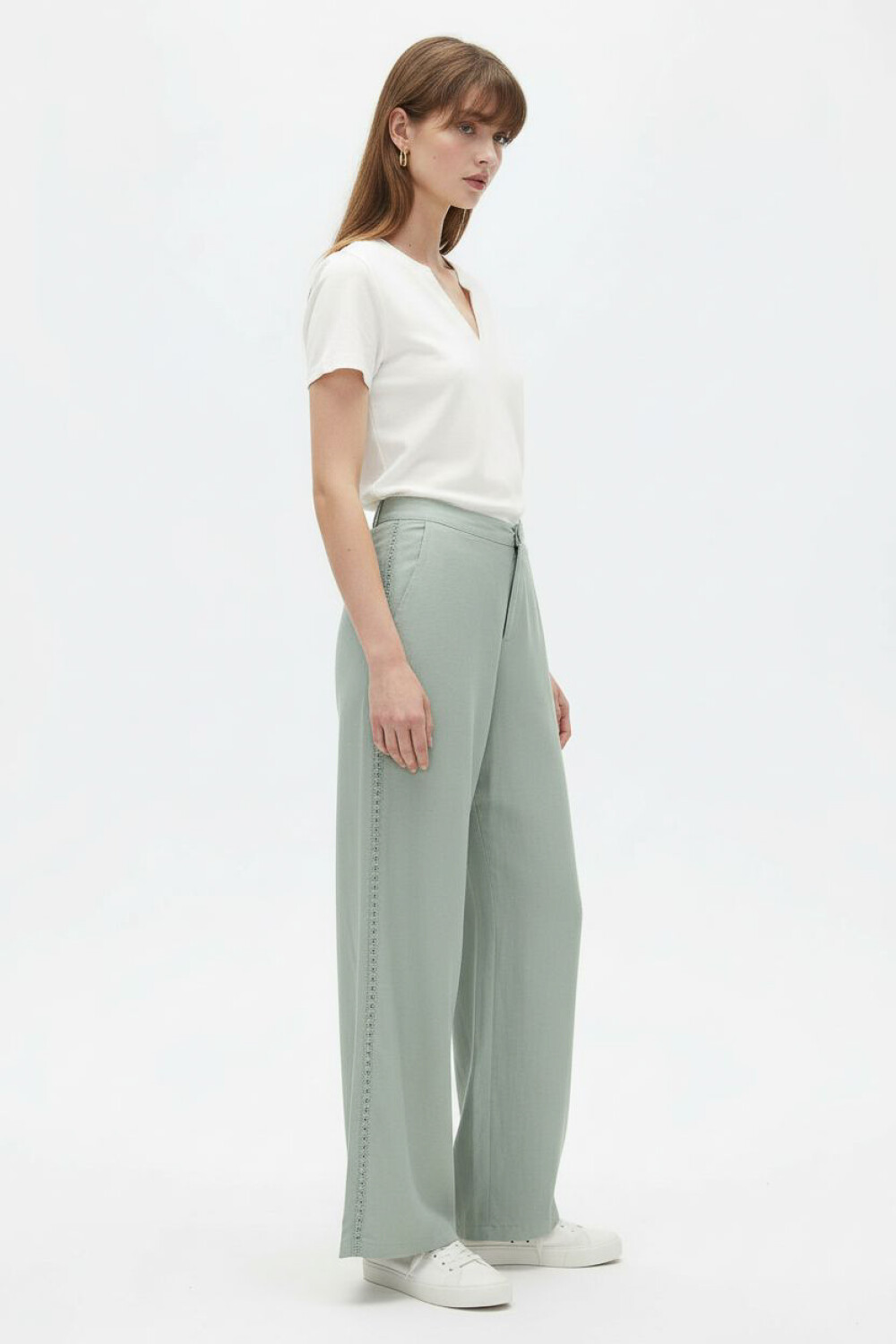 Pantalon Ispane Verde Azulado