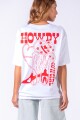 Remera Howdy Blanco