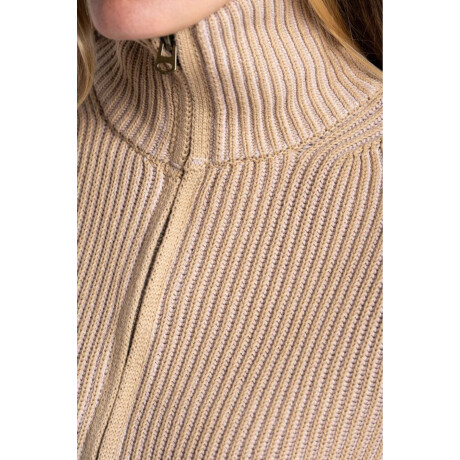 Campera Tejida Algodon Arena