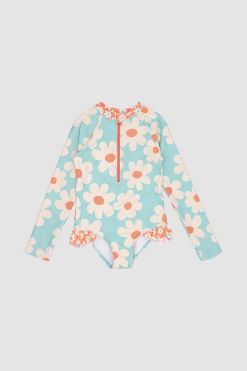 Malla manga larga unicornio 2-10y - Celeste 