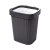 Basurero de Plástico con Relieve 4,5 L GRIS