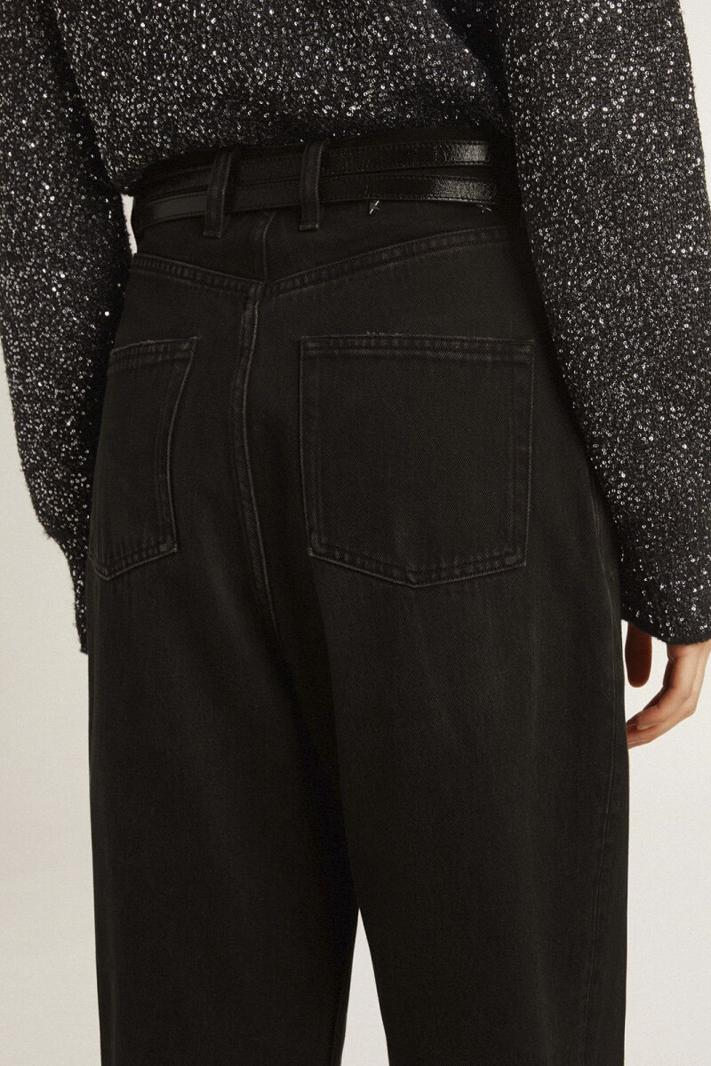 KIM WASHED DENIM Negro