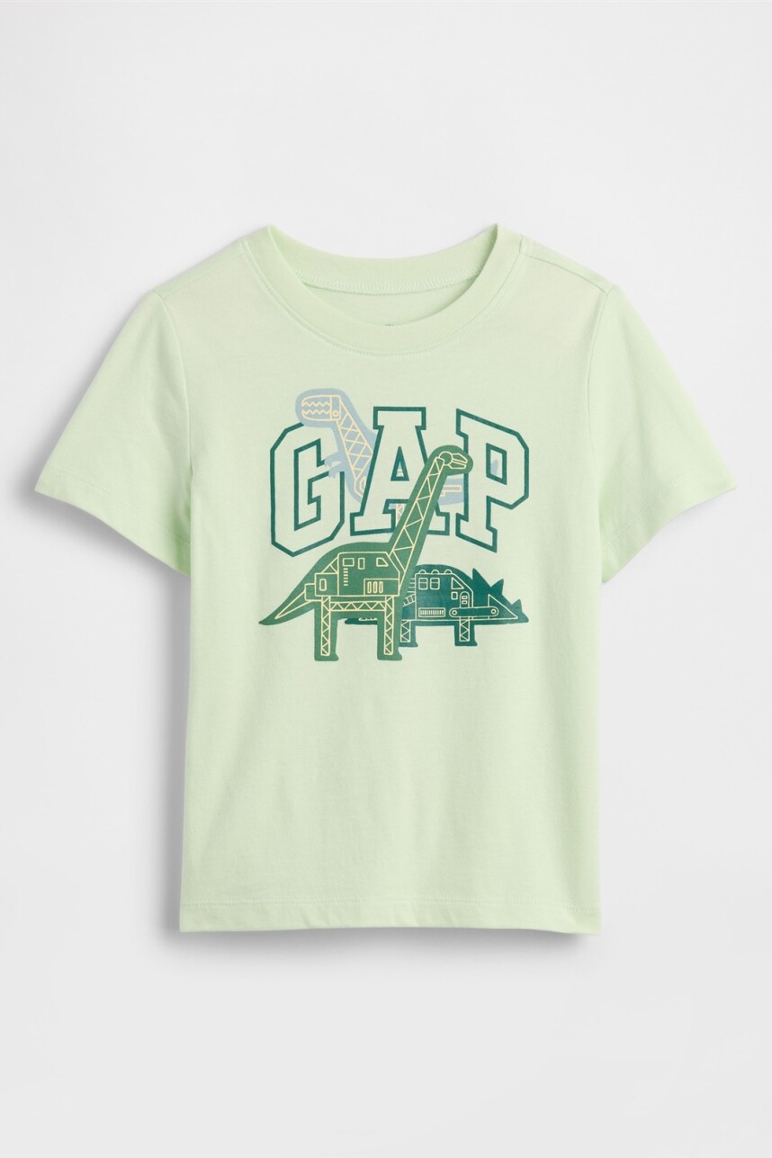 Remera Logo Gap Toddler Niño Pod Green