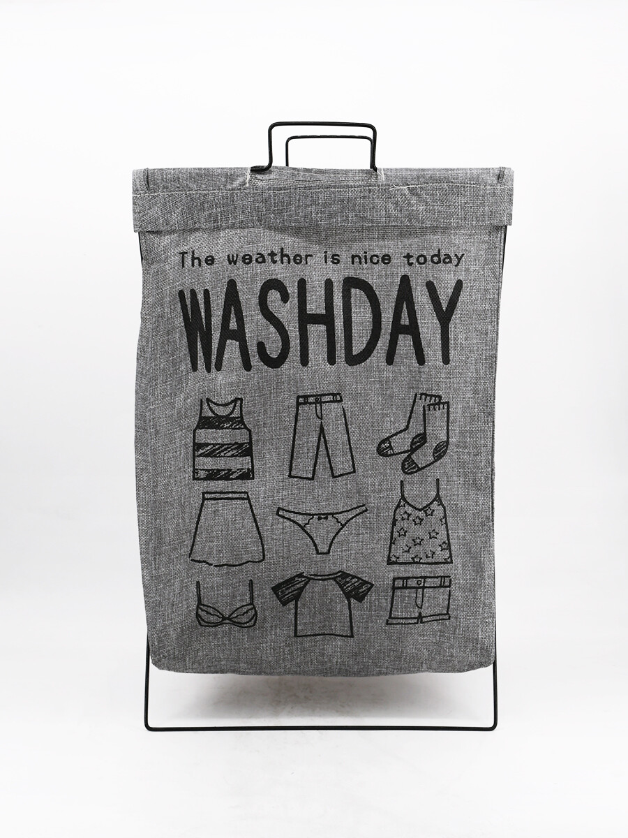 ORGANIZADOR ROPA SUCIA - GRIS 