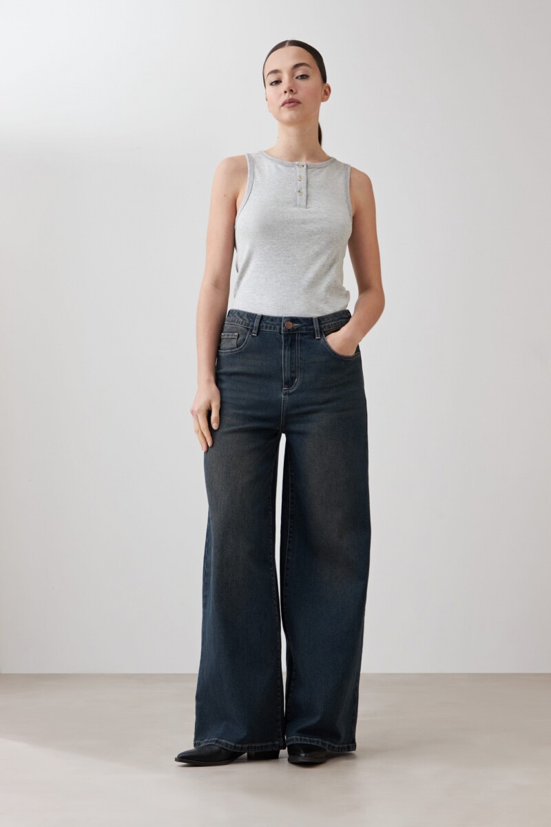 Jean wide leg Greta jean oscuro