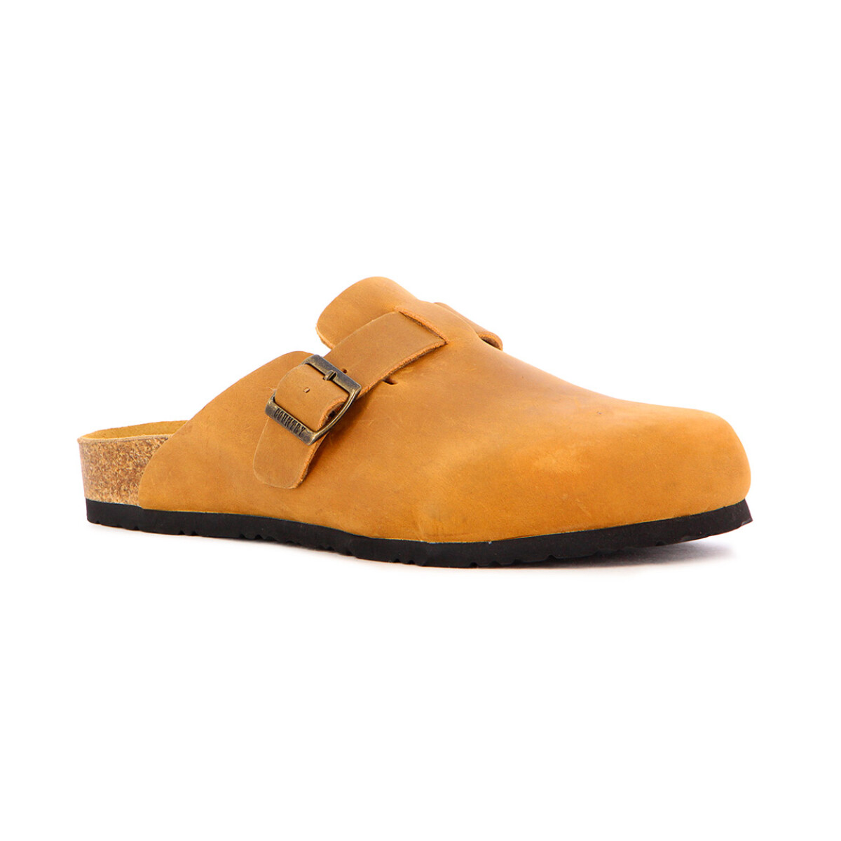 Country Zueco De Hombre C/ Hebilla - Marron Claro - Marron Claro 