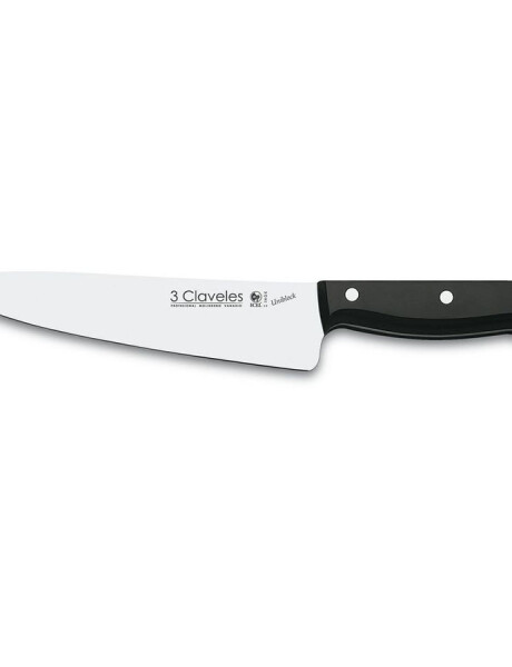 CUCHILLO CHEF 20CM AC.IN. M/NGO UNIBLOCK 3CLAVELES CUCHILLO CHEF 20CM AC.IN. M/NGO UNIBLOCK 3CLAVELES