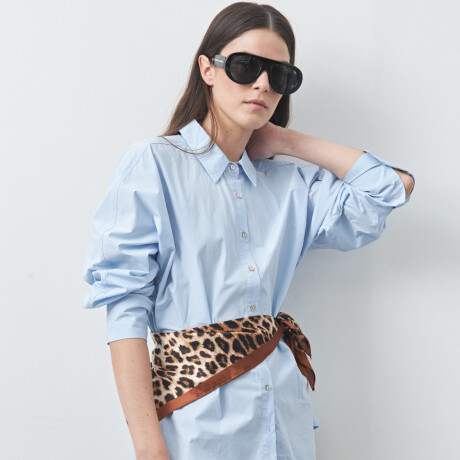 CAMISA CHRISTA Celeste