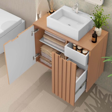 MUEBLE DE BAÑO MDF MARRON CAMPO