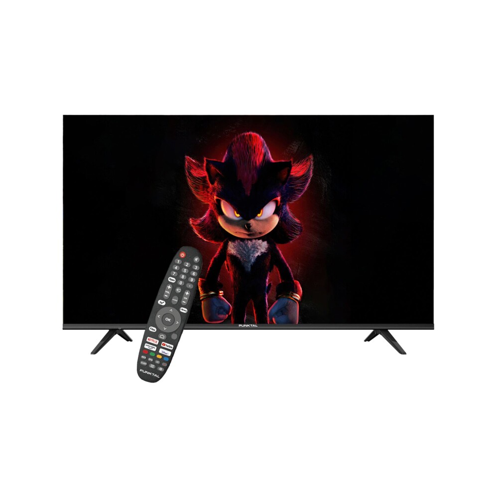 PANTALLA LED 32" SMART HD - WOS – WIFI – SINTONIZADOR - NETFLIX - Y/TUBE negro