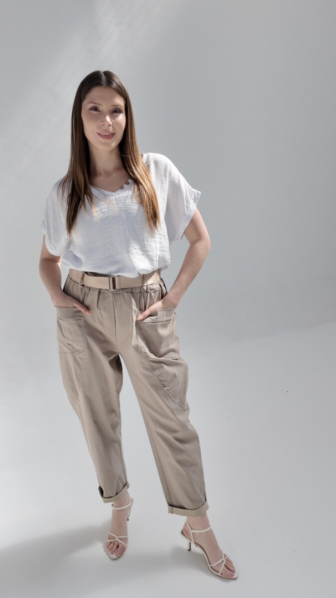 Pantalón Baggy Ignacia - Beige 