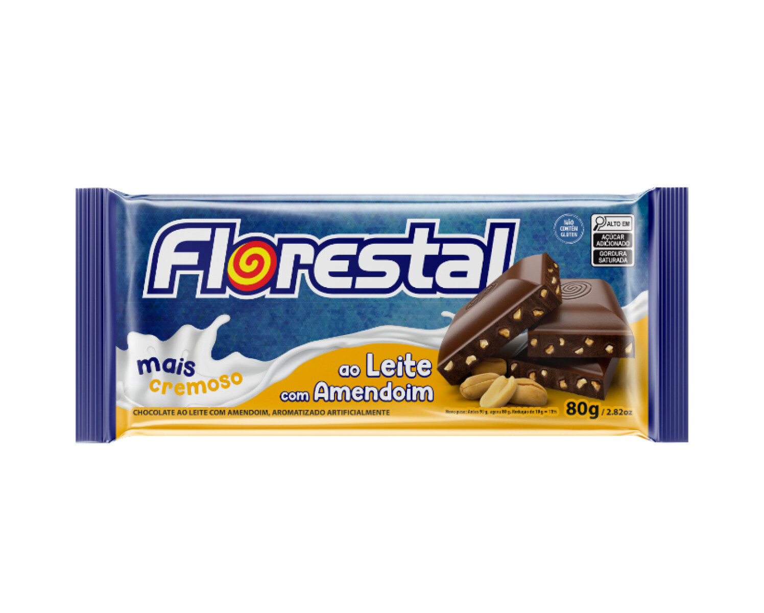Tableta Florestal 80 grs - Con maní 