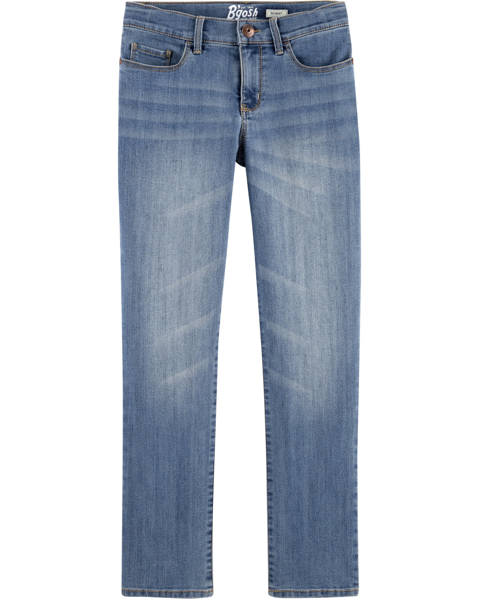 Pantalón de jean clásico lavado. Talles 5T-14 Sin color