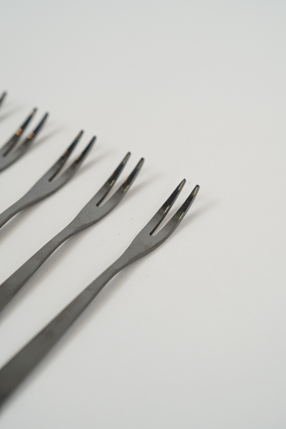 Tenedor Para Fruta Asher, Set 6 Un. Negro Color Unico