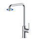Grifería Cocina Pico Alto Aqualia Cromo CROMO