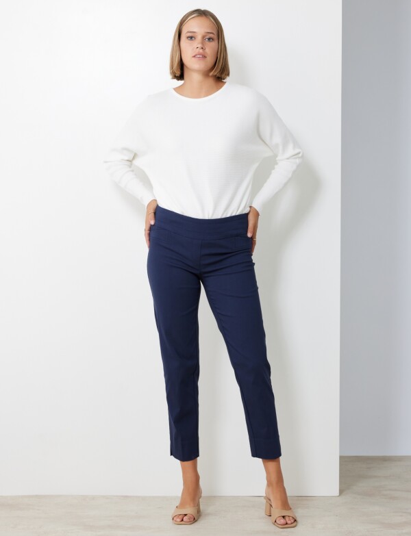 Pantalon Pull On AZUL