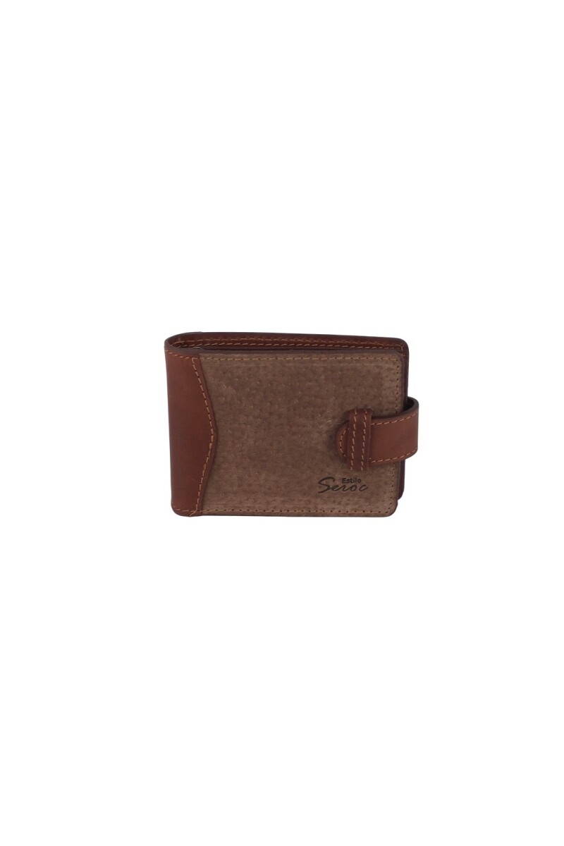 Billetera de cuero chocolate