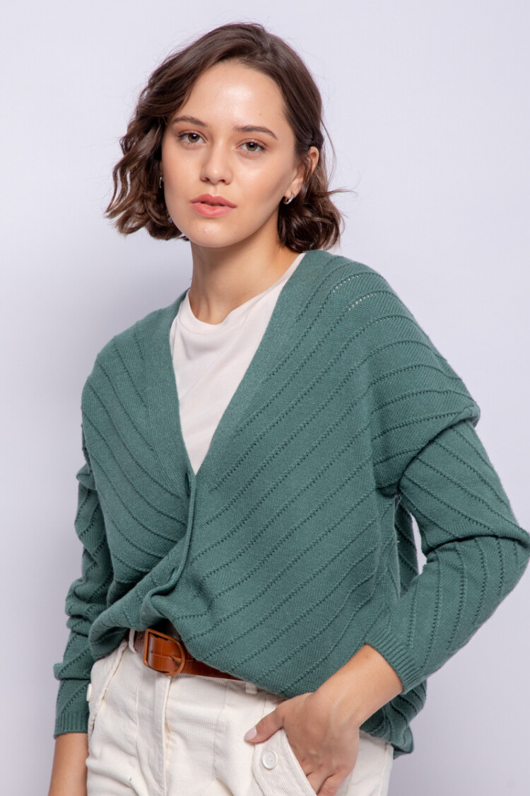 CARDIGAN GERMAN Verde Cazador