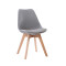 SILLA DE COMEDOR EAMES ACOLCHONADA Silla Eames Gris con Asiento Acolchado