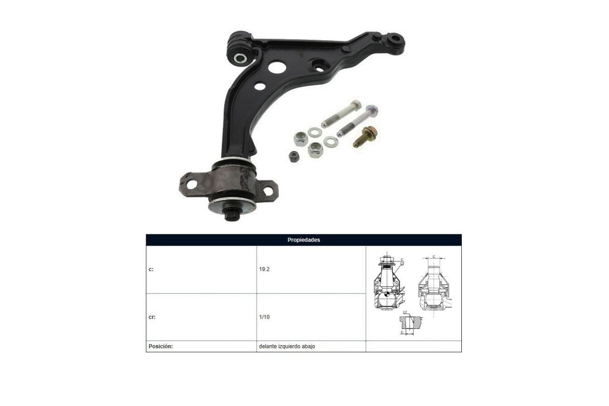 Parilla De Suspension Delantera Fiat Ducato, Peug Boxer 93-05 Izq Parilla De Suspension Delantera Fiat Ducato, Peug Boxer 93-05 Izq