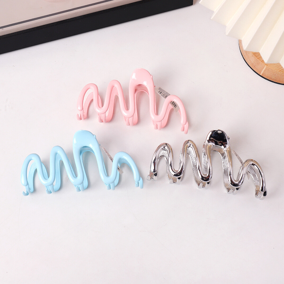 Pinza Para El Cabello - Metal Ondulado 