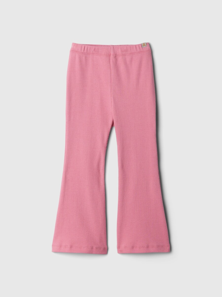 Calza Rib Flare Toddler Niña - Elle Pink 