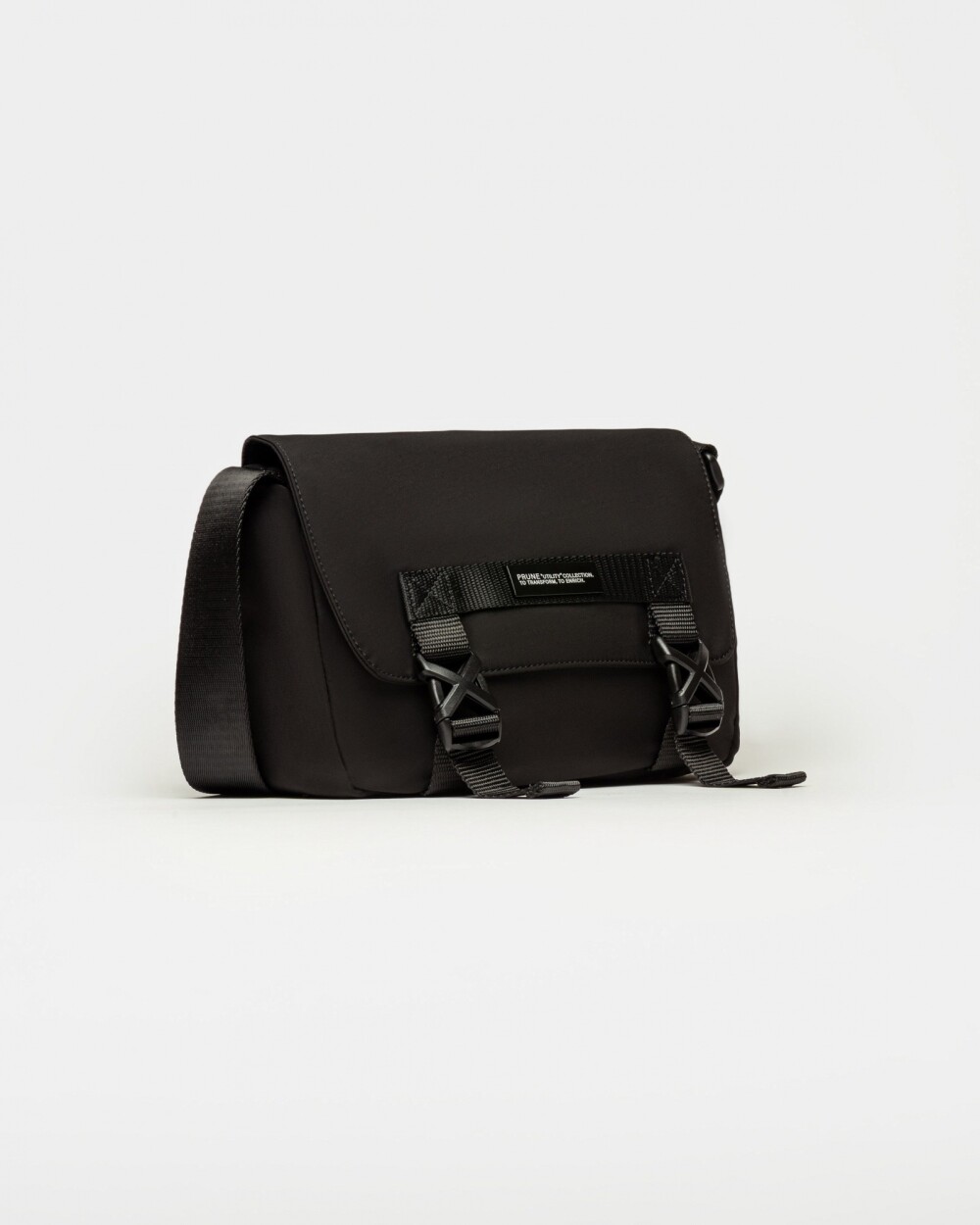 Bandolera Phoenix en nylon Negro