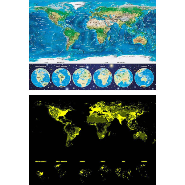 Puzzle Rompecabeza Mapamundi 1000 Piezas Neon Educa Mundo Puzzle Rompecabeza Mapamundi 1000 Piezas Neon Educa Mundo