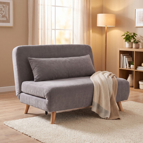 SOFÁ CAMA TELA GRIS LAOS