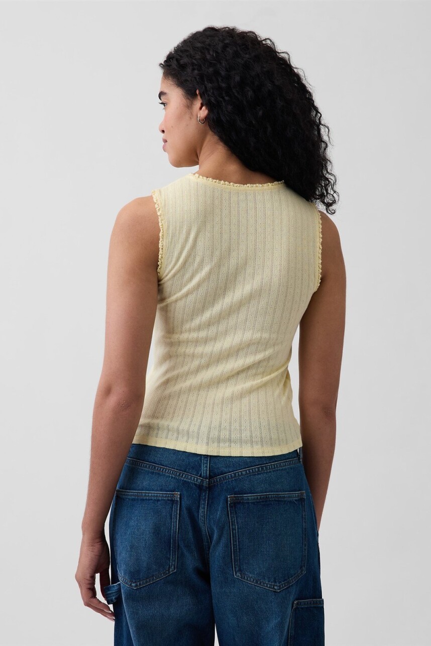 Musculosa Pointelle Mujer Maize