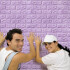 Revestimiento Pared Adhesivo Facil Colocacion Piedra 70x77cm Variante Color Violeta