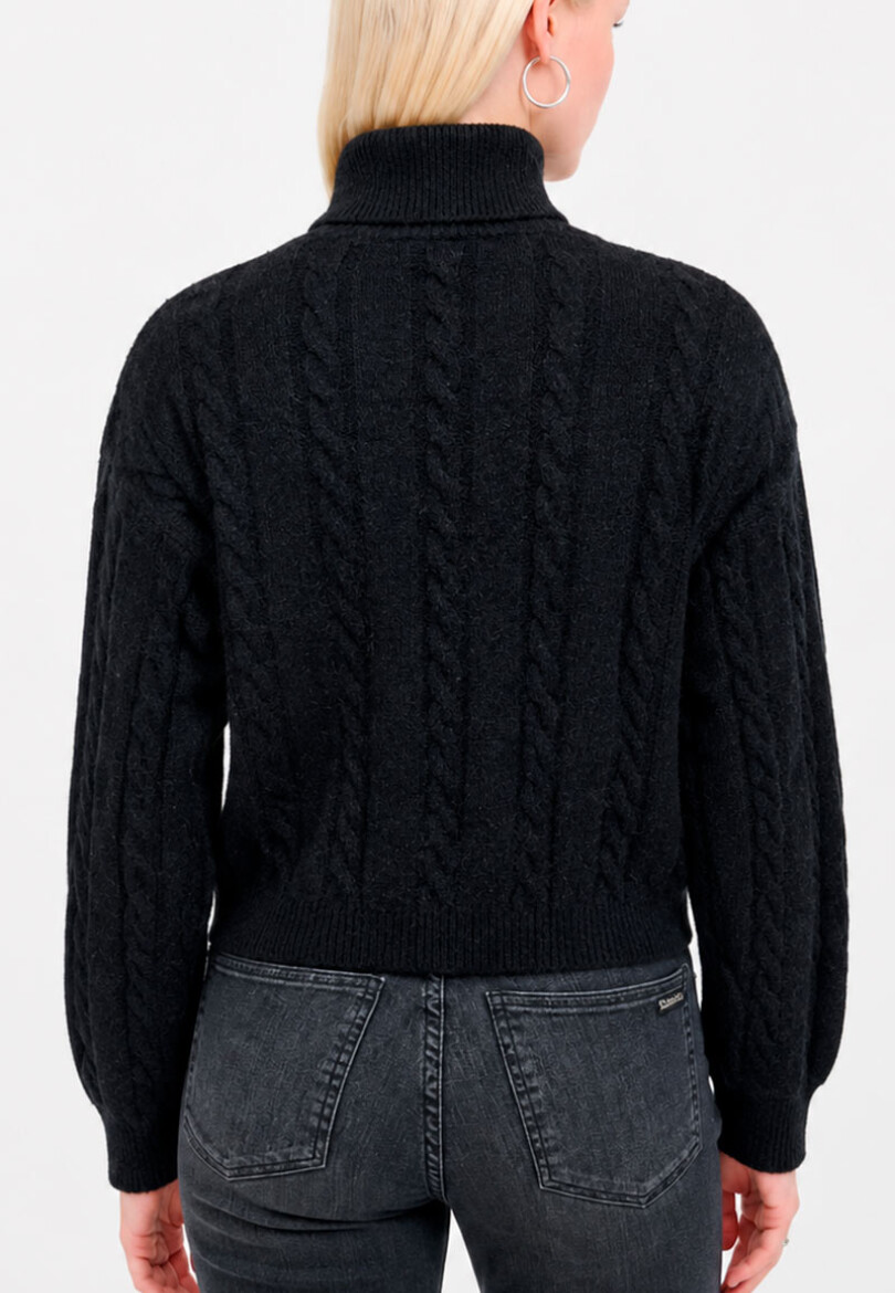 Polera trenza NEGRO