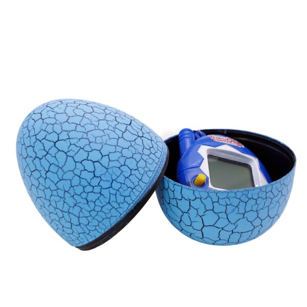 Juego de Mascota Virtual con Huevo y Consola Llavero Azul 1