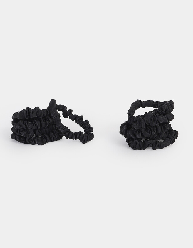 Skunzies Set por 10 Set De Scrunchies - Negro