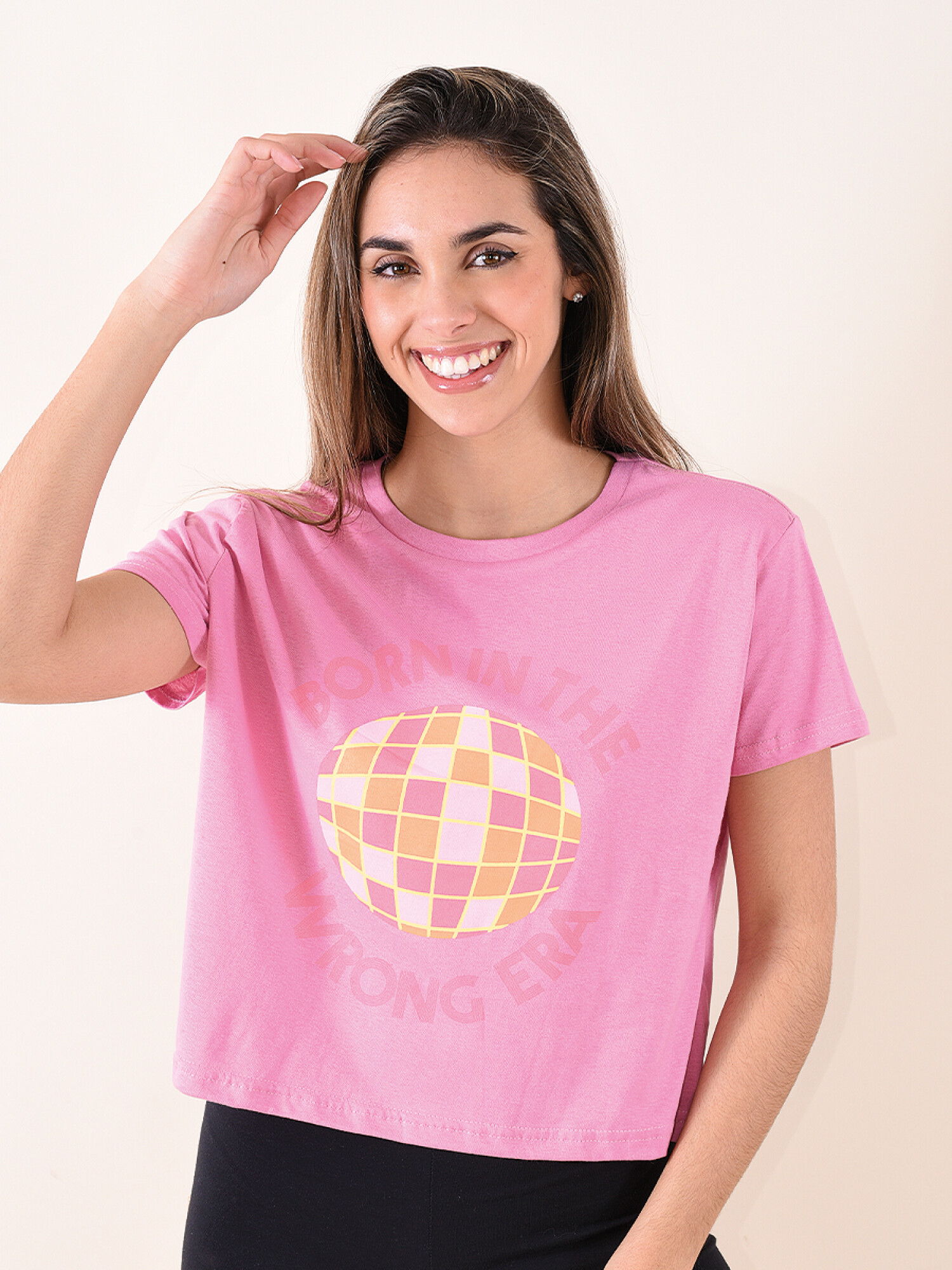 Camiseta C´est La Vie Rosa Chicle