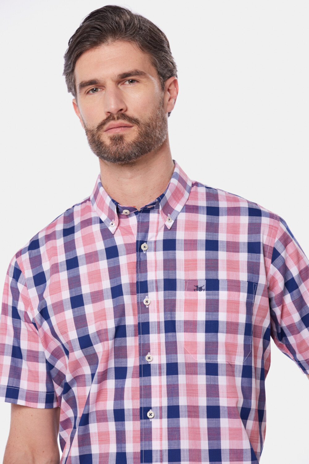 CAMISA A CUADROS Azul