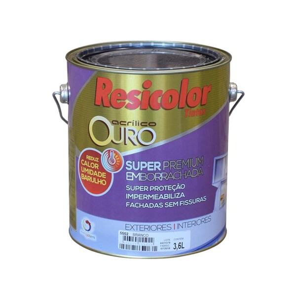 PINTURA IMPERMEABILIZANTE PARA FRENTES BLANCO 3,6 lts. - RESIFRENT Pintura Impermeabilizante Para Frentes Blanco 3,6 Lts. - Resifrent