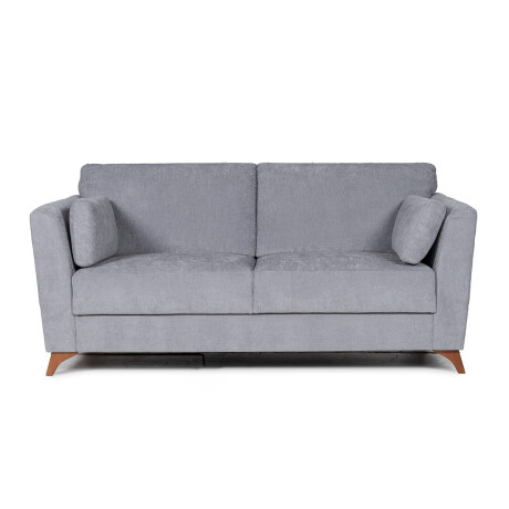 Sofá Capri - Tela Microfibra - 2 cuerpos Cora 06-153 (Grafito)