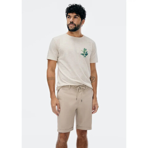 BERMUDA MASC MARROM CLARO